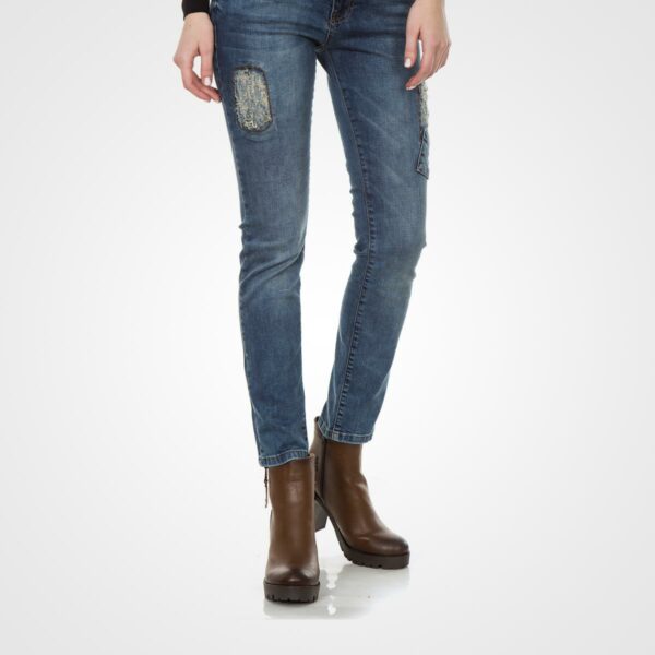 Vintage Slim Fit Blue Jeans