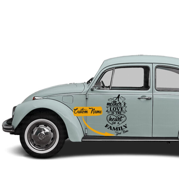 A Mother’s Love Is The Heart Of A Family Custom Car Decals - Image 2