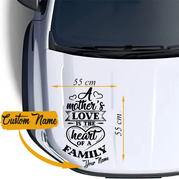 A Mother’s Love Is The Heart Of A Family Custom Car Decals - Image 3