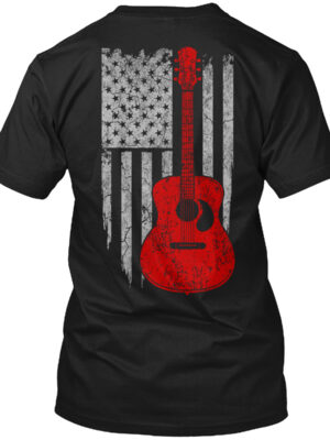 American Acoustic Guitar Flag Shirt