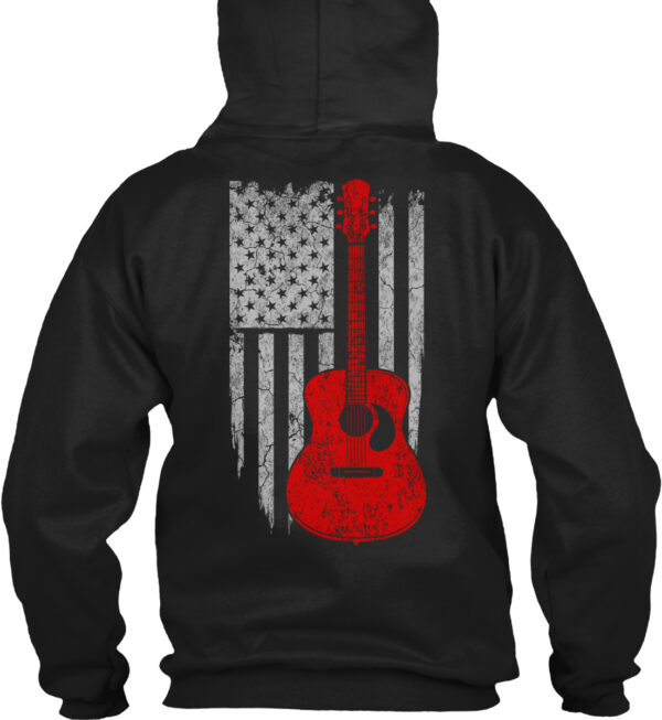 American Acoustic Guitar Flag Shirt - Image 2