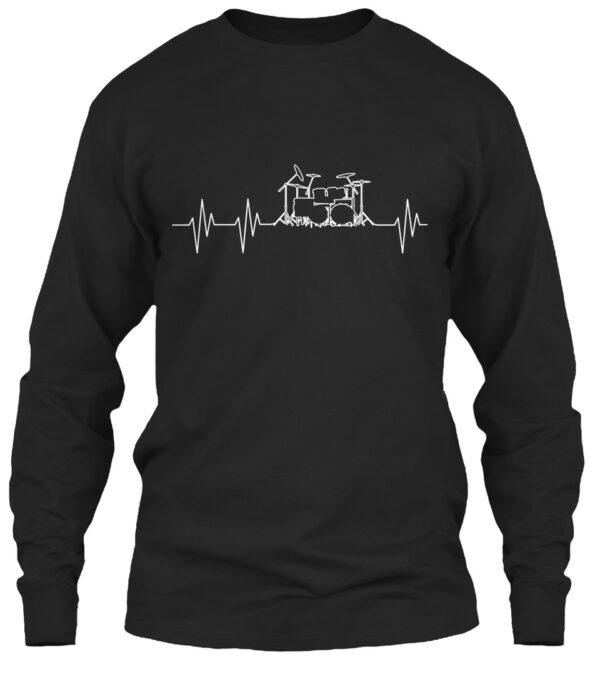 Drums Heartbeat Shirt For Music Lovers - Image 3