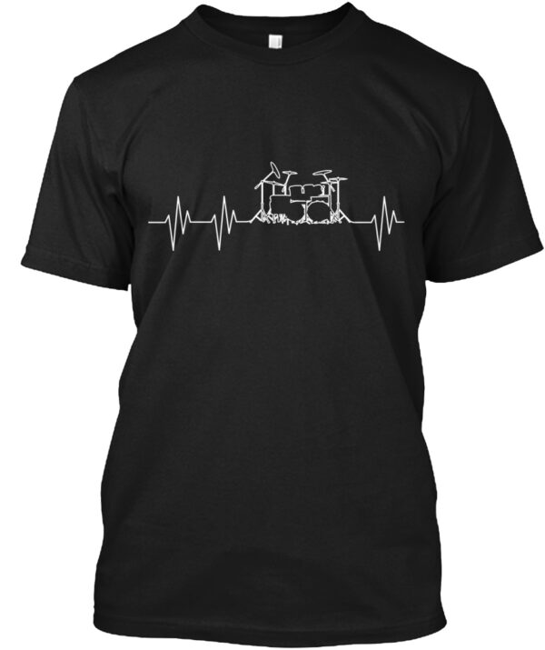 Drums Heartbeat Shirt For Music Lovers - Image 4