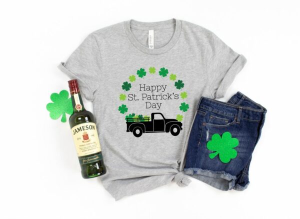 Happy St Patricks Day Shirt, Patricks Vintage Truck Shirt, Saint Patricks Day Family Matching Shirt