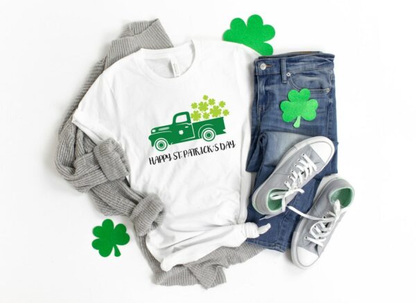 Happy St Patricks Day Shirt, Saint Patricks Day Shirt, Patricks Vintage Truck Shirt, Saint Patricks Day Family Matching Shirt
