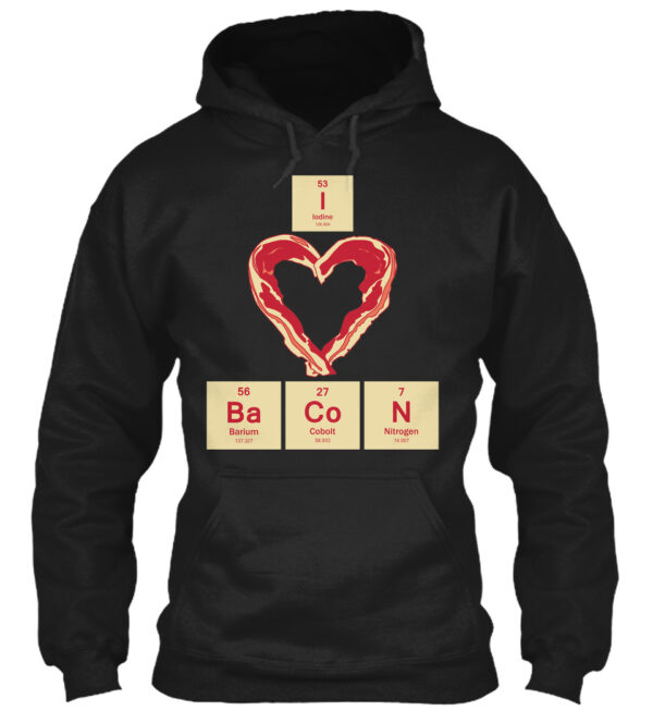 I Heart Bacon Funny Shirt - Image 2