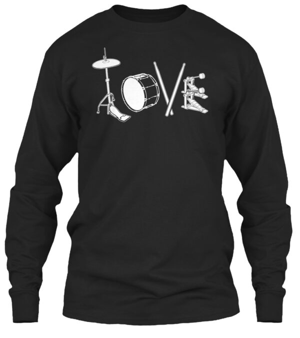 Love To Drum Shirt For Drum Player - Image 3