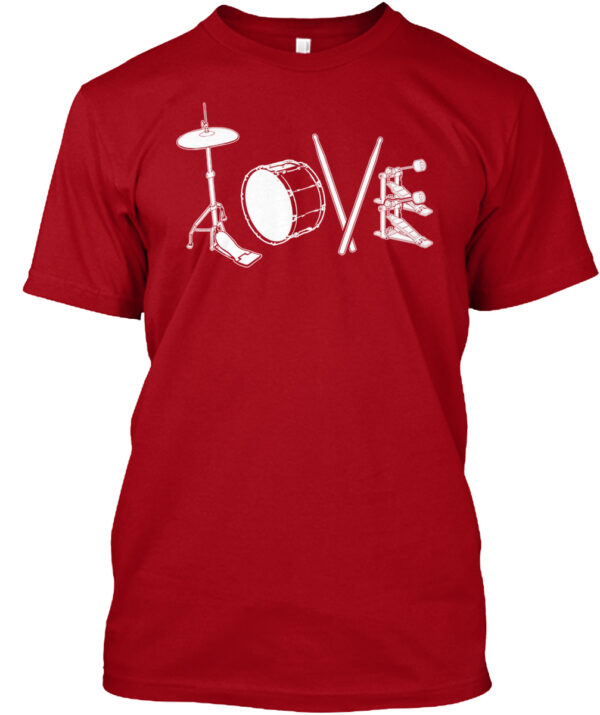Love To Drum Shirt For Drum Player - Image 4