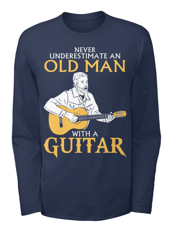Old Man With A Guitar Shirt - Image 2