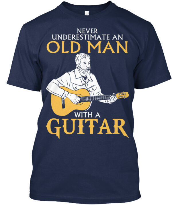 Old Man With A Guitar Shirt - Image 3