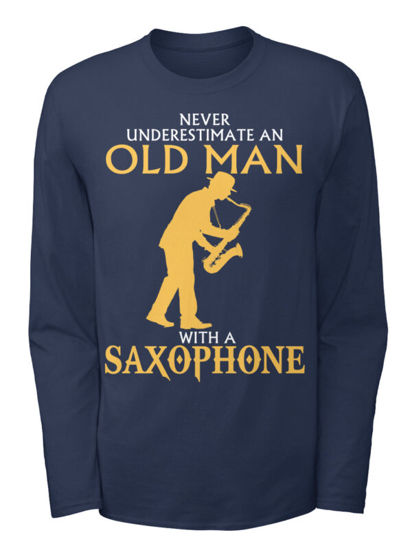 Old Man With A Saxophone Shirt - Image 2