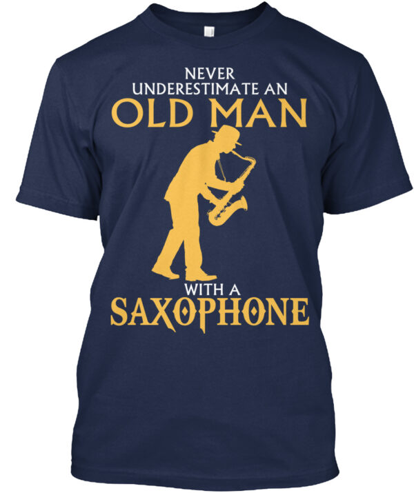 Old Man With A Saxophone Shirt - Image 3