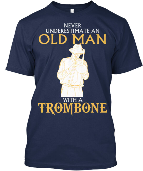 Old Man With A Trombone Shirt - Image 3