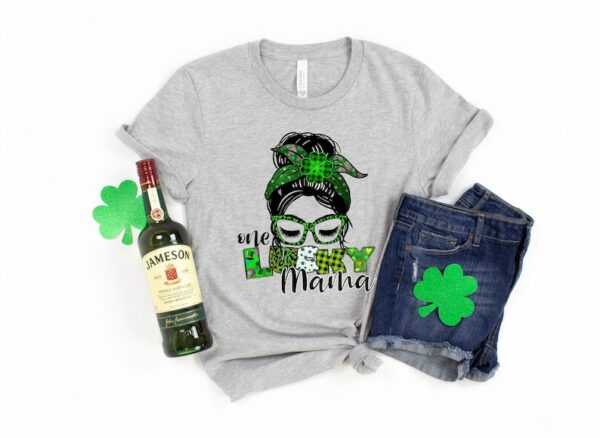 One Lucky Mama Shirt, Women's St Patty's Shirt, Mother's Day Gift, Gift For Mom, Gift For Wife - Image 2
