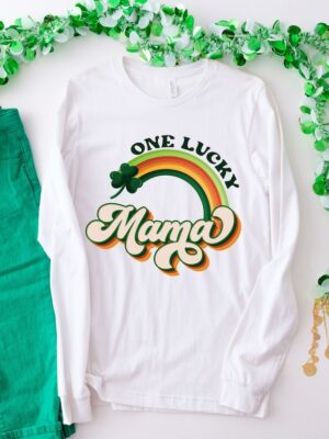One Lucky Mama Shirt, Women's St Patty's Shirt, St Patty's Mom Shirt, Mother's Day Gift, Gift For Mom, Gift For Wife