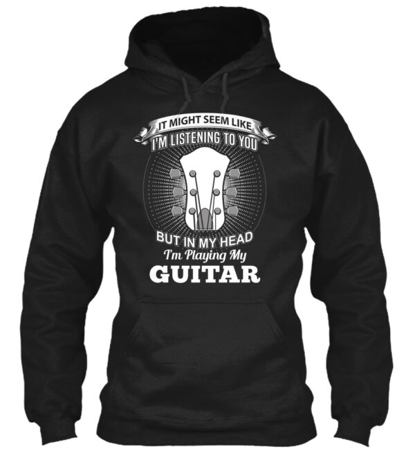 Playing Guitar In My Head Funny Music Shirt - Image 2