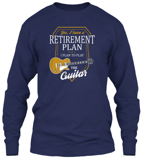 Retirement Plan Lp Guitar Shirt - Image 2
