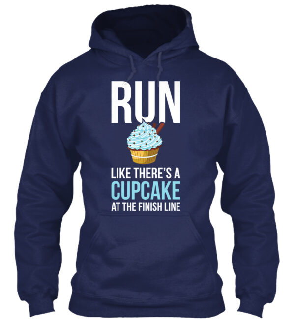 Run- There Is A Cupcake Funny Food Shirt - Image 4
