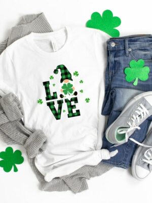 St Patricks Day Gnomes Love Shirt, Patricks Day Gnome Shirt, Saint Patricks Day Family Matching Shirt