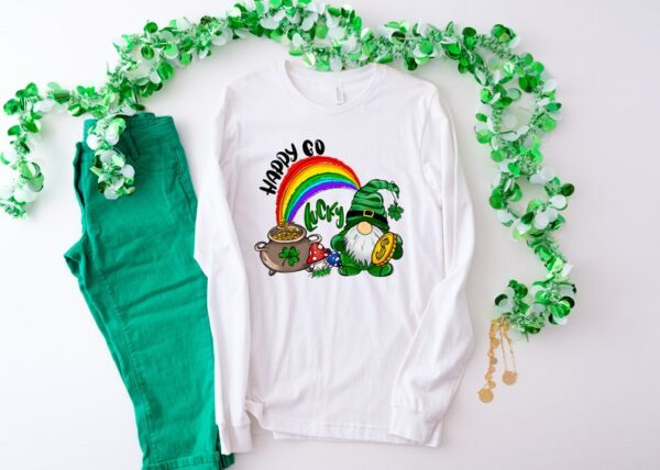 St. Patricks Day Shirt, St Patricks Day Gnome Shirt, Irish Gnomes Shirt, Gnomes Shirt, Irish Shirt, Patrick Matching Shirt - Image 2