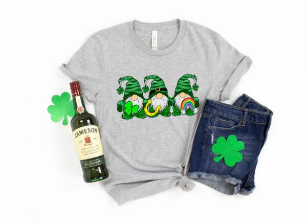 St. Patricks Day Shirt, St Patricks Day Gnome Shirt, Irish Gnomes Shirt, Patrick Matching Shirt - Image 2