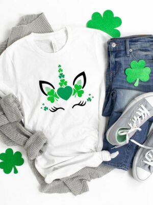 St Patrick's Day Unicorn Shirt, Saint Patricks Day Shirt, St Paddys Day Shirt, Saint Patricks Day Family Matching Shirt