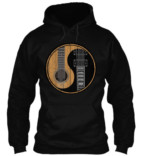 Yin Yang Acoustic Bass Guitar T Shirt - Image 2